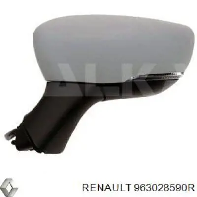 Корпус дзеркала заднього виду, правий Renault (RVI) 963028590R