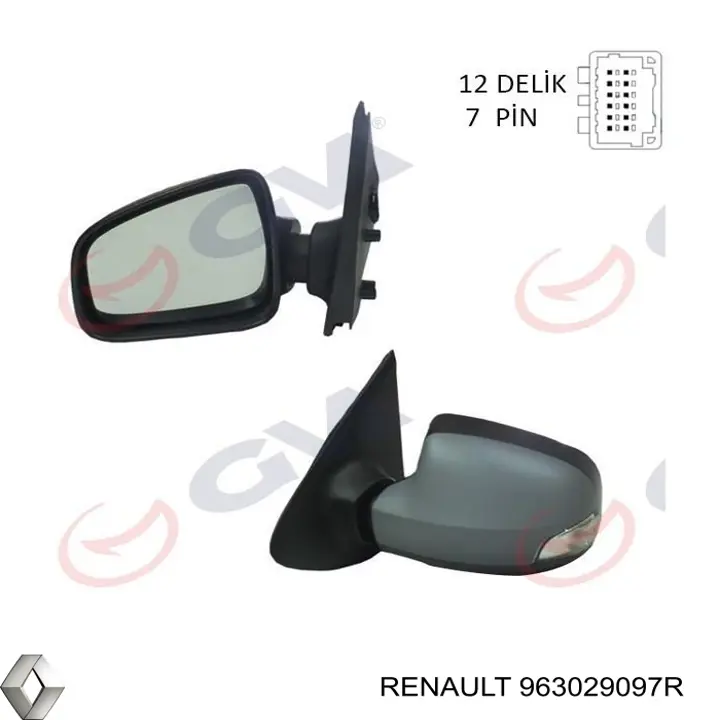 Ліве бічне дзеркало Signeda VRNM1059EL ціна, від 78.57 USD