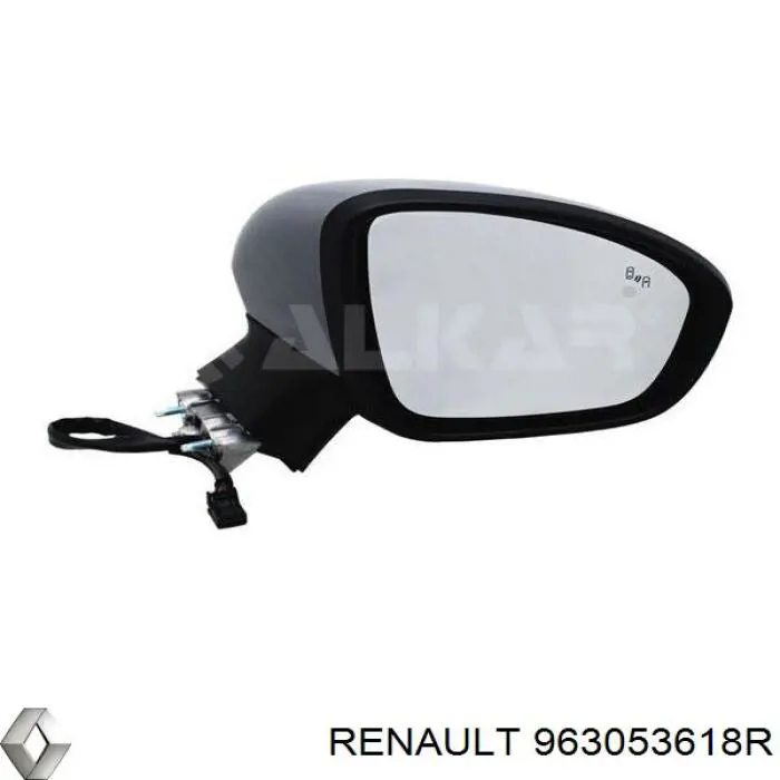 Накладка дзеркала заднього виду, права Renault Clio 5 (B7) (Рено Кліо)