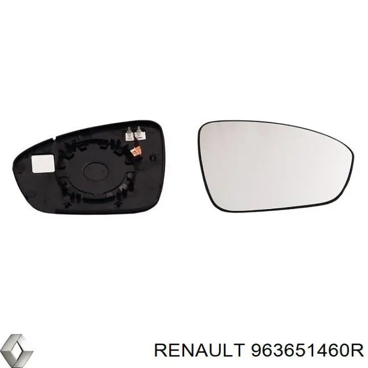 Купити 963651460R Renault (RVI) Дзеркальний елемент правого дзеркала заднього виду