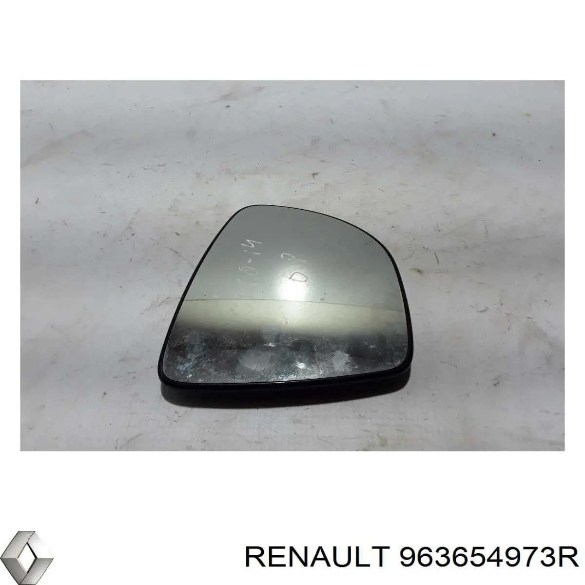 Дзеркальний елемент дзеркала заднього виду, правого 963654973R Renault (RVI)