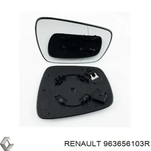 Дзеркальний елемент правого дзеркала заднього виду Renault (RVI) 963656103R ціна, від 74.30 USD