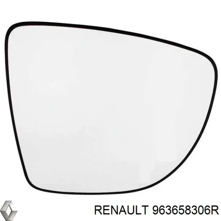Купити 963658306R Renault (RVI) Дзеркальний елемент правого дзеркала заднього виду