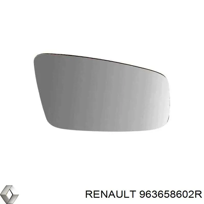 Дзеркальний елемент правого дзеркала заднього виду Renault (RVI) 963658602R ціна, від 39.42 USD