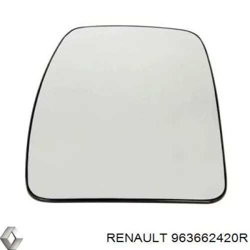 Скло дзеркала заднього виду, лівого Renault (RVI) 963662420R ціна, від 14.77 USD
