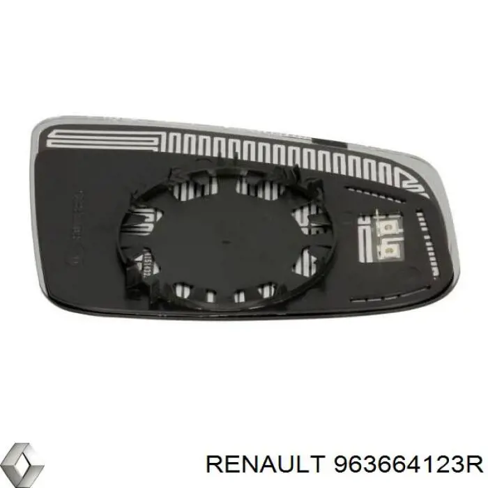 963664123R Renault (RVI) Дзеркальний елемент лівого дзеркала заднього виду