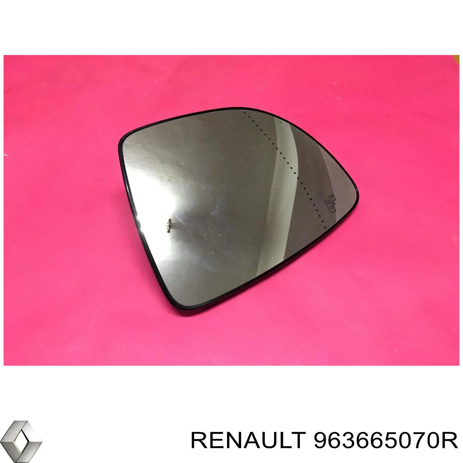 Купити 963665070R Renault (RVI) Дзеркальний елемент дзеркала заднього виду, лівого