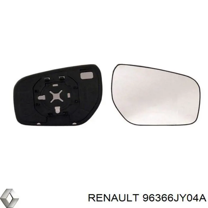Скло дзеркала заднього виду, правого Renault (RVI) 96366JY04A ціна, від 8.06 USD