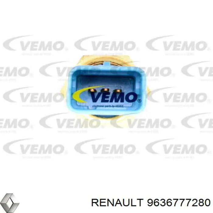 9636777280 Renault (RVI) Покажчик температури охолоджуючої рідини