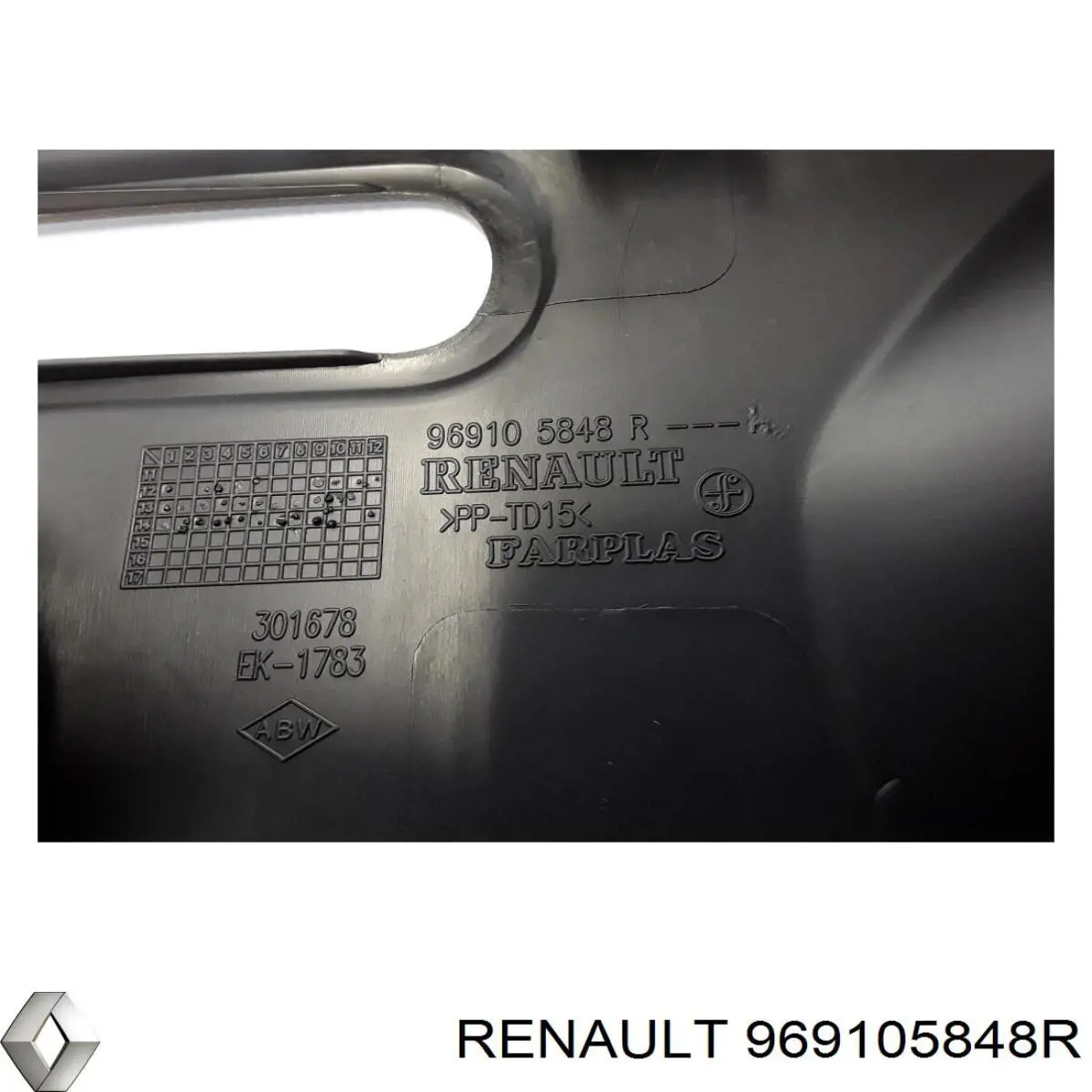 Купити 969105848R Renault (RVI) Консоль панелі приладів