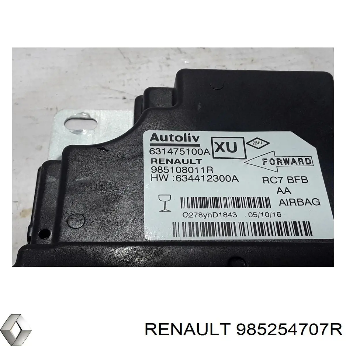 Подушка безпеки, пасажирська, AIRBAG 985254707R Renault (RVI)