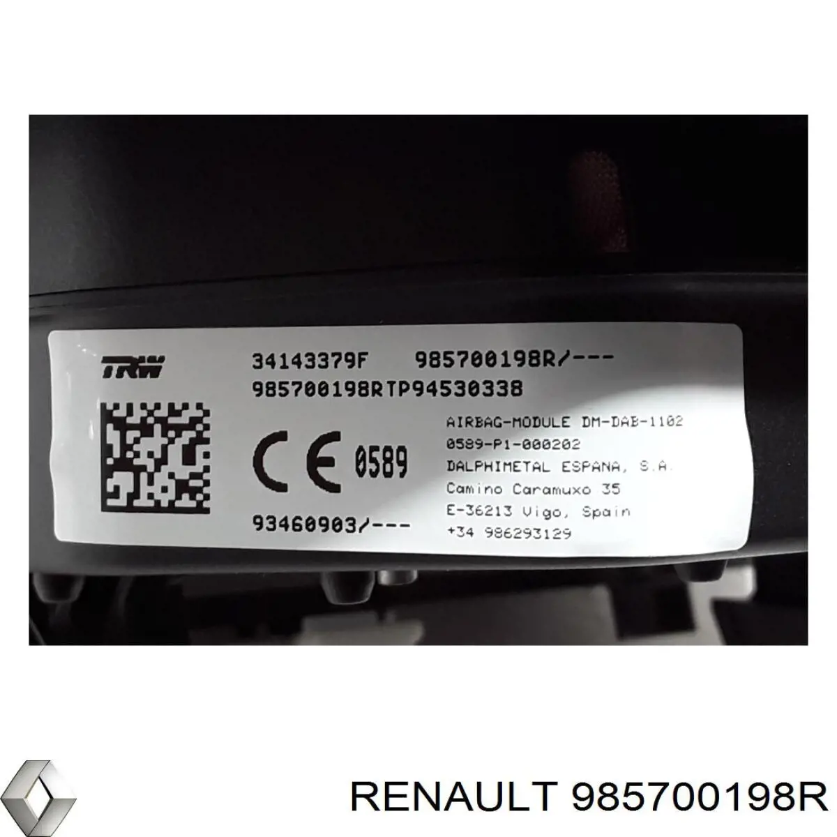Подушка безпеки, водійська, AIRBAG Renault Trafic 3 (EG) (Рено Трафік)