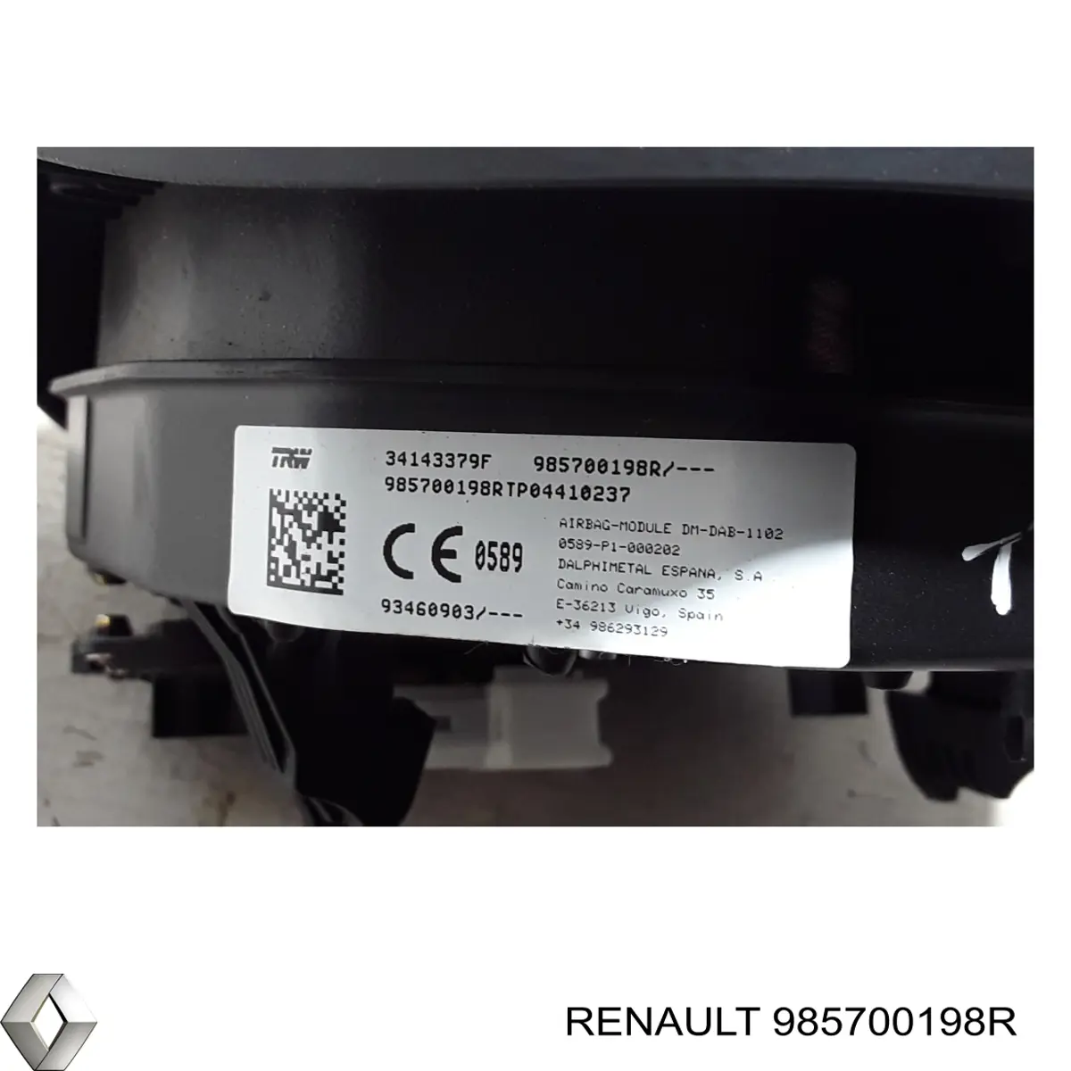 Купити 985700198R Renault (RVI) Подушка безпеки водія