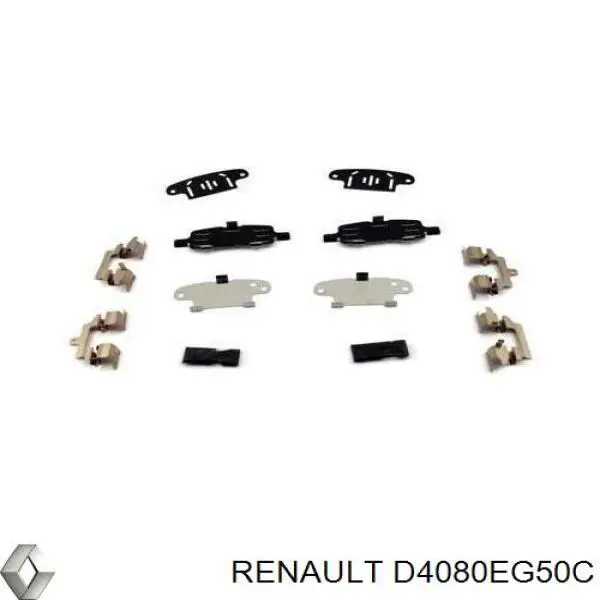 D4080EG50C Renault (RVI) Пластина протискрипна кріплення гальмівної колодки, задня
