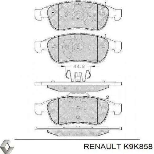 K9K858 Renault (RVI) Мотор в зборі
