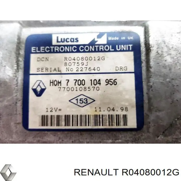 R04080012G Renault (RVI) модуль (блок керування (ЕБУ) двигуном)