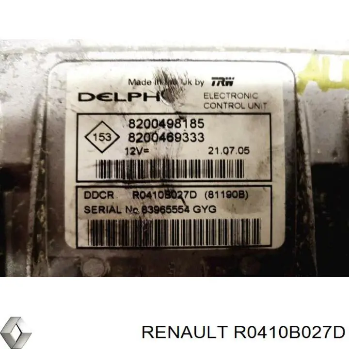  Renault (RVI) R0410B027D ціна, від 62.01 USD