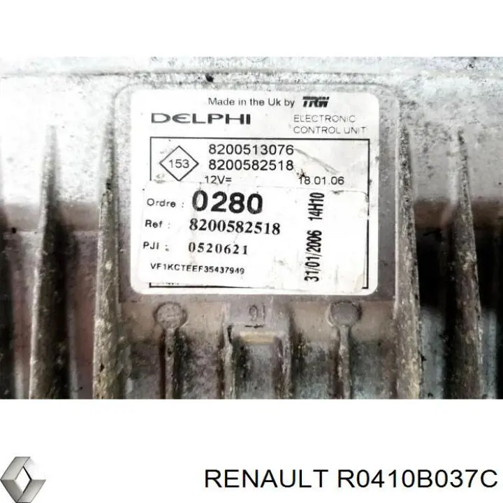 Купити R0410B037C Renault (RVI) Модуль управління (ЕБУ) упорскування палива