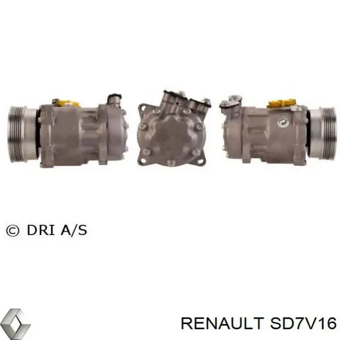 Компресор системи кондиціювання Renault (RVI) SD7V16 ціна, від 42.50 USD