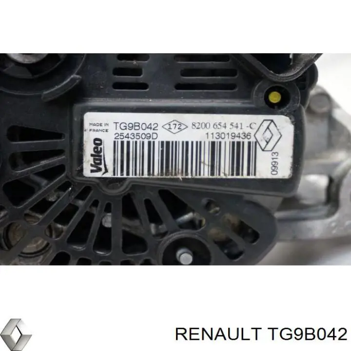 Генератор Renault (RVI) TG9B042 ціна, від 70.46 USD