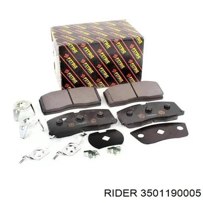 Гальмівні колодки Rider 3501190005 ціна, від 8.46 USD