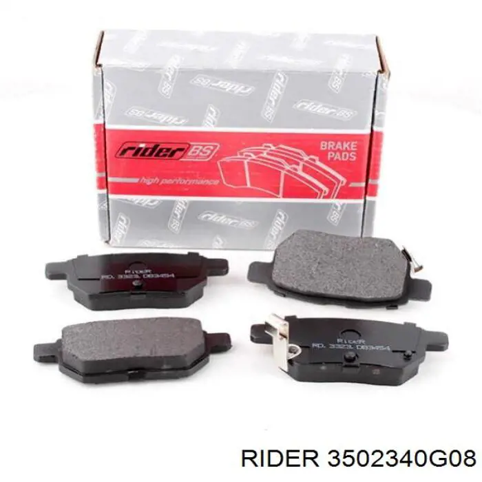 Задні гальмівні колодки 3502340G08 Rider