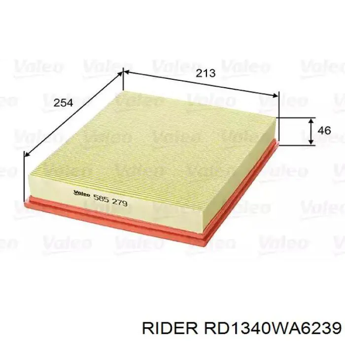 Повітряний фільтр RD1340WA6239 Rider