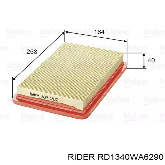 Купити RD1340WA6290 Rider Автомобільний фільтр повітря