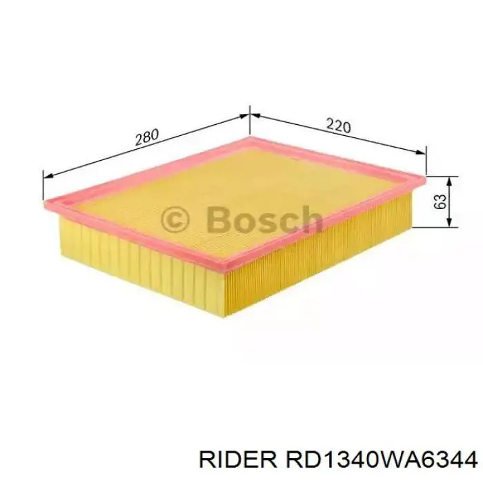 Повітряний фільтр RD1340WA6344 Rider