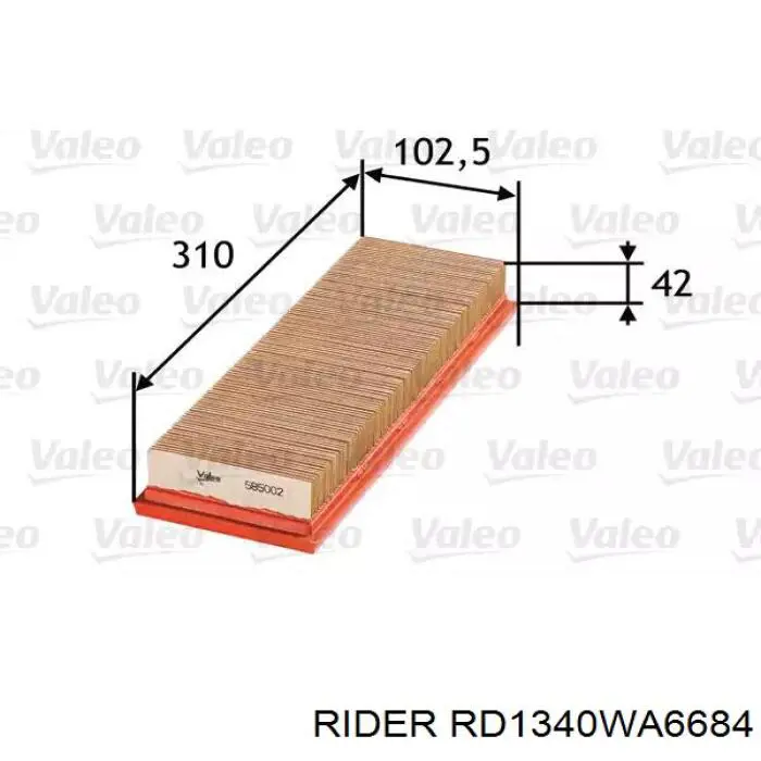 Купити RD1340WA6684 Rider Автомобільний фільтр повітря