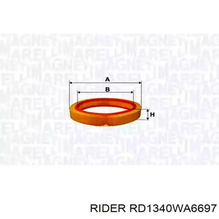 Елемент повітряного фільтра Rider RD1340WA6697 ціна, від 3.49 USD
