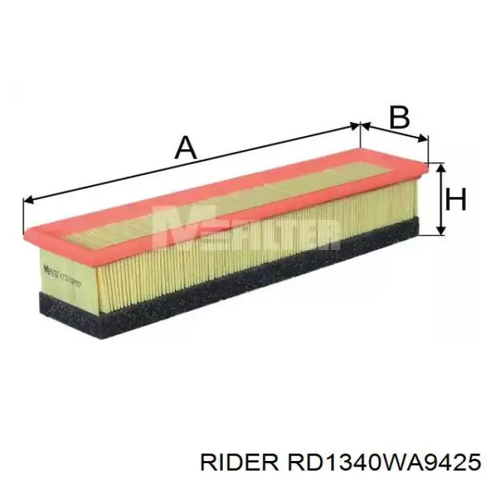 Елемент повітряного фільтра Rider RD1340WA9425 ціна, від 4.20 USD