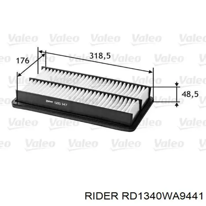 Купити RD1340WA9441 Rider Автомобільний фільтр повітря