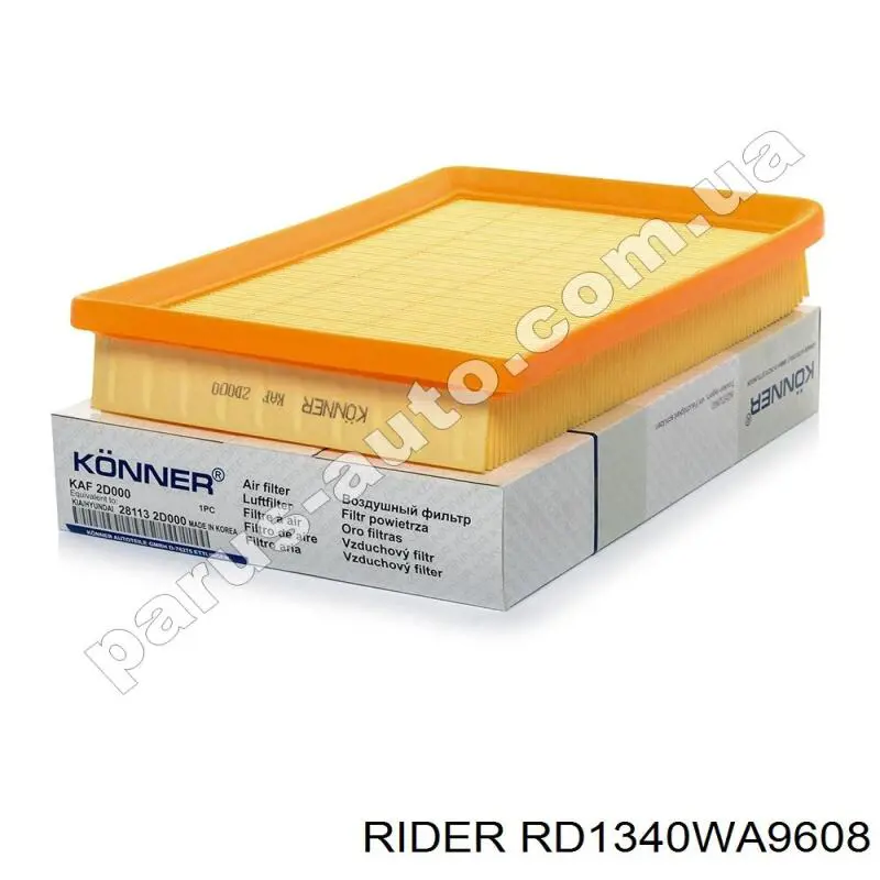 Елемент повітряного фільтра Rider RD1340WA9608 ціна, від 4.32 USD