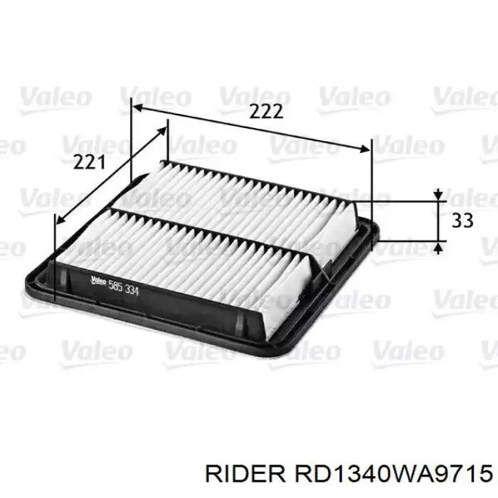 Купити RD1340WA9715 Rider Автомобільний фільтр повітря