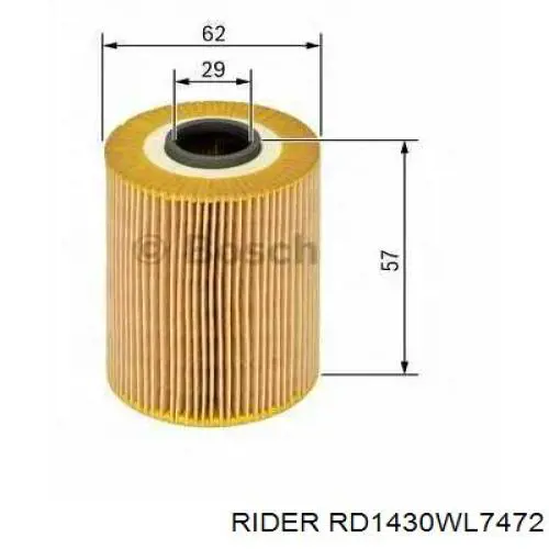 Фільтр масляний RD1430WL7472 Rider