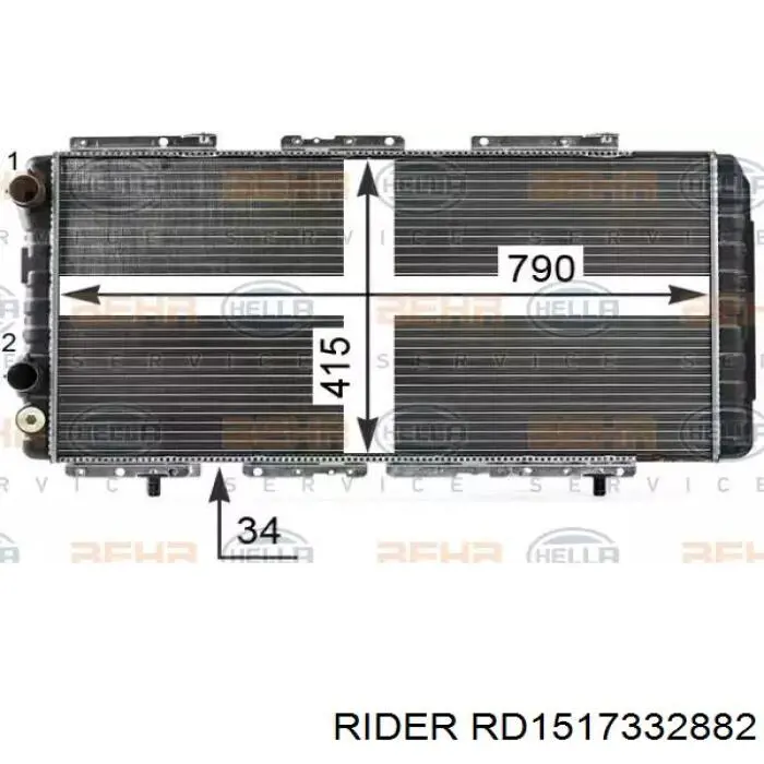 Термостат в зборі Rider RD1517332882