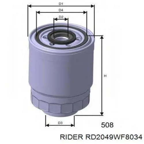 Паливний фільтр RD2049WF8034 Rider