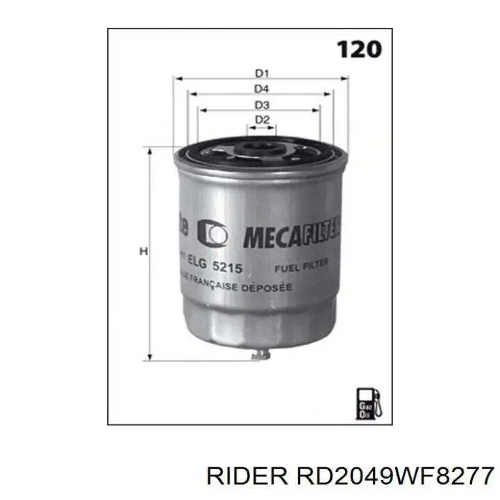 Паливний фільтр RD2049WF8277 Rider
