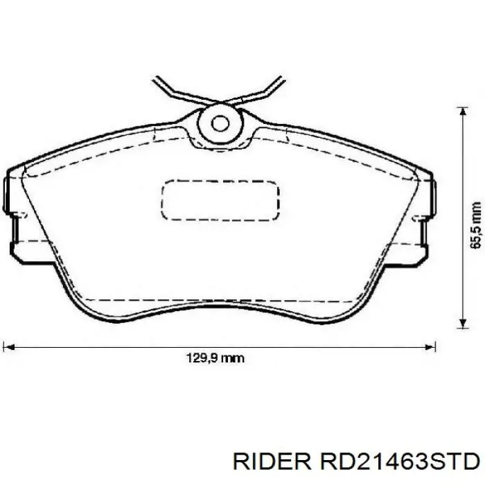 Гальмівні колодки Rider RD21463STD ціна, від 8.10 USD