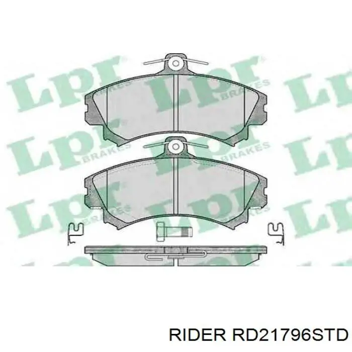 Колодки гальмівні передні, дискові RD21796STD Rider