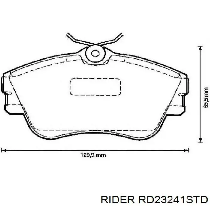 Гальмівні колодки Rider RD23241STD ціна, від 6.69 USD