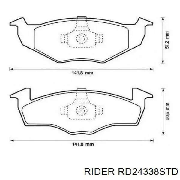 Купити RD24338STD Rider Задні колодки