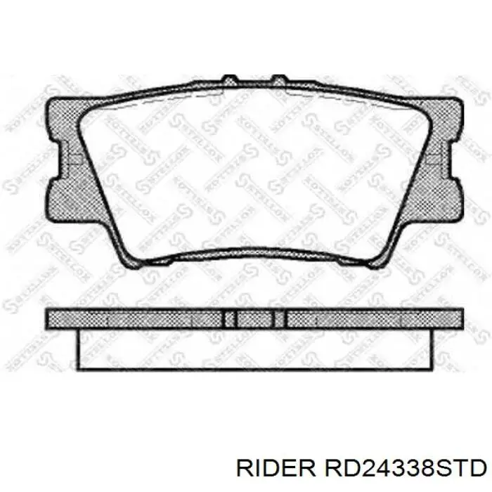 Задні гальмівні колодки RD24338STD Rider