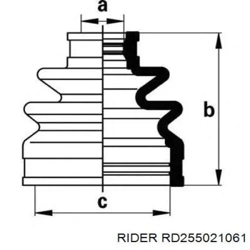 RD255021061 Rider Привід лівий