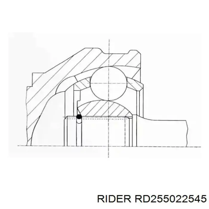 RD255022545 Rider ШРКШ внутрішній, передній, лівий