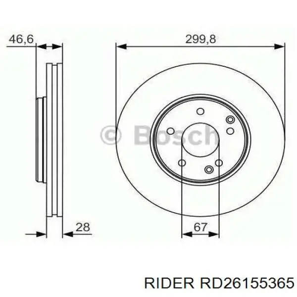 RD26155365 Rider Маточина задня