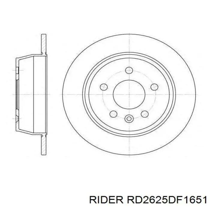 Гальмівні диски RD2625DF1651 Rider