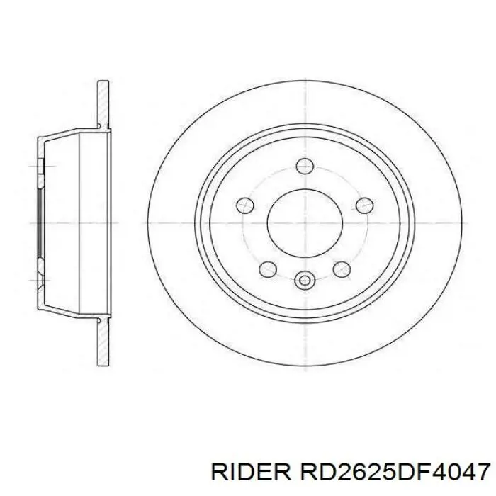 RD2625DF4047 Rider Дискові гальма
