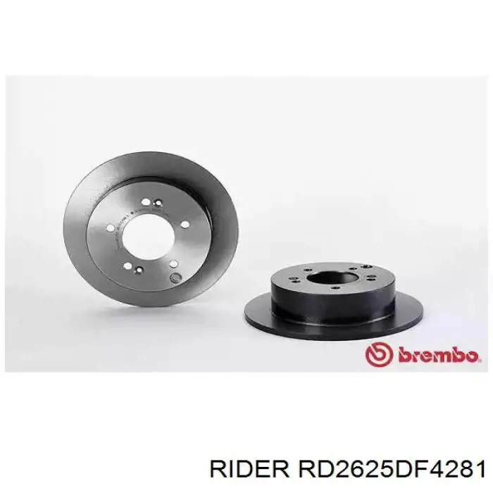Диск гальмівний задній Rider RD2625DF4281